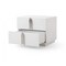 Homeroots 19" White Two Drawer Nightstand 491587 - alternate 3