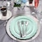 Smarty Had A Party 7.5" Turquoise Vintage Round Disposable Plastic Appetizer/Salad Plates (120 Plates), 120PK 867TQ-CASE - alternate 5