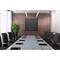 Ghent Porcelain Whiteboard, Magnetic Cabinet w/ Cork Interior Doors, 4'H x 4'W, Black C1-44B - alternate 3