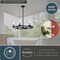 Vaxcel Grantley 6 Light Matte Black Wheel Chandelier Fixture Clear Glass Shade, LED Compatible, Damp Rated H0290 - alternate 3