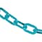 Mr. Chain 2" x 100' Turquoise Heavy Duty Plastic Safety Chain 51056-100 - alternate 1