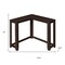 Homeroots 36" Espresso Wood Distressed Frame Console Table 489756 - alternate 3