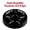 Smarty Had A Party Black Big 6Partition Round Disposable Plastic Trays 24 Trays, 24PK 2669-B-CASE - alternate 6