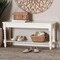 Baxton Studio Bayard Accent Bench with Bobbin Legs 267-14626-ZORO - alternate 3
