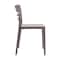 Flash Furniture Bridgeport Indoor-Outdoor Stacking Patio Chair w/Slatted Backrest, All-Weather Resin Chair in Gray DHF-317-APP-GRY-GG - alternate 4
