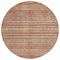 Homeroots 8' Rust Gold And Silver Round Southwestern Washable Indoor Outdoor Area Rug 615976 - alternate 4