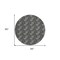 Homeroots 8' Black And Ivory Round Geometric Washable Indoor Outdoor Area Rug 594979 - alternate 3