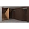 Sartodoors Invisible Solid Hidden Door with Handle, Planum 0010 Noce with Silver Hidden Frame 30" x 96" Left-h PLANUM0010HF-W722-30 x 96-LH-I - alternate 3