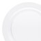 Smarty Had A Party 10.25" Clear Economy Round Plastic Dinner Plates, 120PK 110CL-CASE - alternate 3