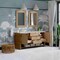 James Martin Vanities Solene 72 in. Double Vanity, Seaside Oak, w/ 3 CM Eternal Jasmine Pearl Silestone Top D225-V72-SSO-FEJP - alternate 3