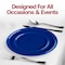 Smarty Had A Party 10 Light Blue Flat Round Disposable Plastic Dinner Plates 120 Plates, 120PK 830-LBL-CASE - alternate 6