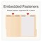 Pendaflex Manila Fastener Folders, 1/3-Cut Tab: Assorted, Expands 0.75", 2 Fasteners, Legal Size, 50PK 1007063 - alternate 4