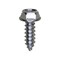 Auveco 8 x 1/2in Slotted Hex Washer Head Tapping Screw Zinc, 100PK 3374 - alternate 1