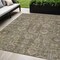 Homeroots 5' X 8' Brown Gray And Charcoal Oriental Washable Indoor Outdoor Area Rug 582057 - alternate 1