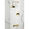 Kingston Brass Single-Handle Pressure Balanced Tub and Shower Faucet, Polished Brass KB6332NDL - alternate 4