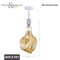 Bulbrite 4WLED GLACIER NATURAL GRAND, 2200K FILAMENT W/ WHITE MARBLE PENDANT, WHITE STRING 810178 - alternate 4
