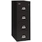 Fireking 15-1/4" W 4 Drawer Fire-Resistant Vertical File Cabinet, Black, Legal 4-2157-2BL - alternate 1