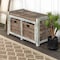 Happimess Rustic 30in 2 Drawer Wicker Storage Bench, Gray HPM9100A - alternate 1