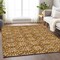Homeroots 3' X 5' Copper And Beige Floral Washable Indoor Outdoor Area Rug 595979 - alternate 4