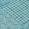 Homeroots 9' X 12' Teal Blue And Ivory Geometric Washable Indoor Outdoor Area Rug 600784 - alternate 4