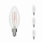 Bulbrite LED Filament, 6.5 Watt Dimmable B11 Light Bulb, Clear Glass Finish, E12 Base, 5000K, 750 Lumens, 4PK 862079 - alternate 1