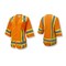 Radians 100% Polyester Solid Knit Front, 100% Polyester Mesh Back, Zipper Closure, Orange, Size 2X SV63WO2X - alternate 4