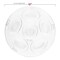 Smarty Had A Party 12" Clear with Silver Round Section Tray Disposable Plastic Seder Plates (24 Plates), 24PK 2668-CLS-CASE - alternate 3