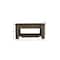 Homeroots 40in Dark Brown Wood Storage Bench With Flip Top 477604 - alternate 5