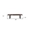 Homeroots 68" Dark Brown and Black Distressed Solid Wood Dining Bench 522082 - alternate 2
