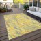 Homeroots 10' X 14' Yellow Purple And Green Abstract Washable Indoor Outdoor Area Rug 600335 - alternate 5