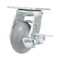 Vestil Thermoplastic Swivel With Brake Rigid Caster 4 In. Diameter x 2 In. Width 485 lb Light Gray CST-VE-4X2TPR-SWB - alternate 1