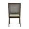 Homeroots Set of Two Dark Brown And Gray Wood Cane And Upholstery Dining Side Chairs 576834 - alternate 7