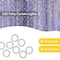 Elegani 200 LED Cool White Curtain String Lights - 6.6ft x 6.6ft Plug-In with 8 Lighting Modes PH-200LD-CRTN - alternate 3