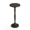 Homeroots 22" Black Distressed Aluminum Round Pedestal End Table 634862 - alternate 3