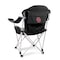 Picnic Time Family Of Brands NCAA Oklahoma Sooners Reclining Camp Chair - Beach Chair for AdultsBlack with Gray Accents 803-00-175-454-0 - alternate 1
