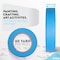 Enday Colored Masking Tape, 1" x 60 Yards, Assorted Colors, 11PK 8405-11 - alternate 3
