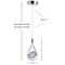 Jonathan Y Orion 5.5" Adjustable Modern Integrated 1-Light Cluster LED Metal Pendant, Chrome JYL7032A - alternate 7