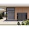 Vdomdoors Aluminum Double Doors Dekton 0118 Natural Noir 2 Sidelights Entry Door Painted (W96xH80) Right hand DEKTON0118DEXD-NOIR-W12+72+12xH80-RH-I - alternate 3