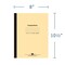 Winnable Case of Blue Composition Notebooks, Wide Ruled, 48 sht, 15 lb White Paper, 10.5"x8", Flexible Covers, PK72 77501cs - alternate 3