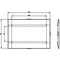 Siemens cover frame for door cutout 101.6 x 45.65 mm WxH accessory for: circuit 3VA9054-0SB10 - alternate 3