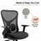 Leisuremod Angel Ergonomic Mesh Swivel Office Chair, Lumbar Dial, Y-Frame AO25BL - alternate 5