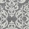 Homeroots 5' X 8' Gray And Ivory Damask Washable Indoor Outdoor Area Rug 614432 - alternate 4