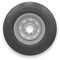 Rubbermaster - Steel Master RubberMaster A78-13 (ST165/80D13) 6 Ply TL Highway Rib Tire on a 5 on 4.5 Bolt Silver Modular Wheel 599364SIL - alternate 1