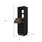 Homeroots 18in Black Bar Cabinet With Two Drawers 479251 - alternate 2