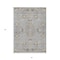 Homeroots 5' X 8' Gray Beige And Ivory Floral Washable Indoor Outdoor Area Rug 605474 - alternate 4