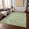 Homeroots 3' X 5' Artichoke Green And Ivory Abstract Washable Indoor Outdoor Area Rug 597451 - alternate 3