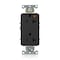 Leviton Receptacle Outlet, 20A, Black, 125V 16362-EIG - alternate 1
