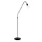 Homeroots 65" Black Reading Floor Lamp With Clear Transparent Glass Dome Shade 523448 - alternate 4