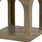 Homeroots 24" Brown Distressed Solid Wood Square Floor Shelf End Table 605353 - alternate 3