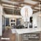 Bulbrite LED Filament, 4 Watt Dimmable A15 Light Bulb, Clear Glass Finish, E12 Base, 3000K, 400 Lumens, 4PK 862054 - alternate 3